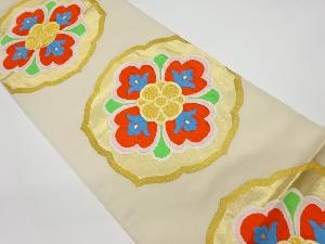 リサイクル　華紋模様織出し袋帯